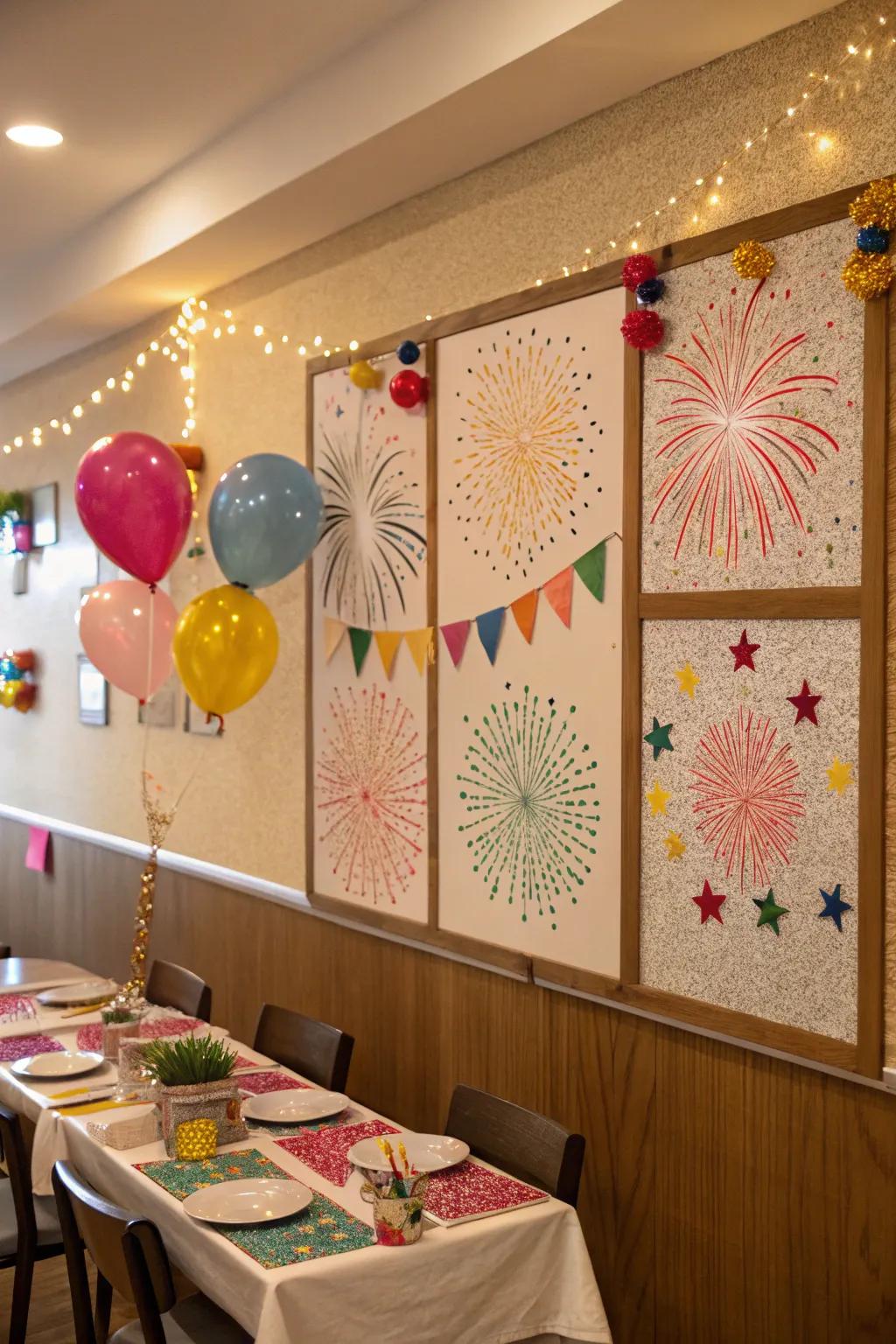 DIY firecrackers presentation for a dazzling effect.