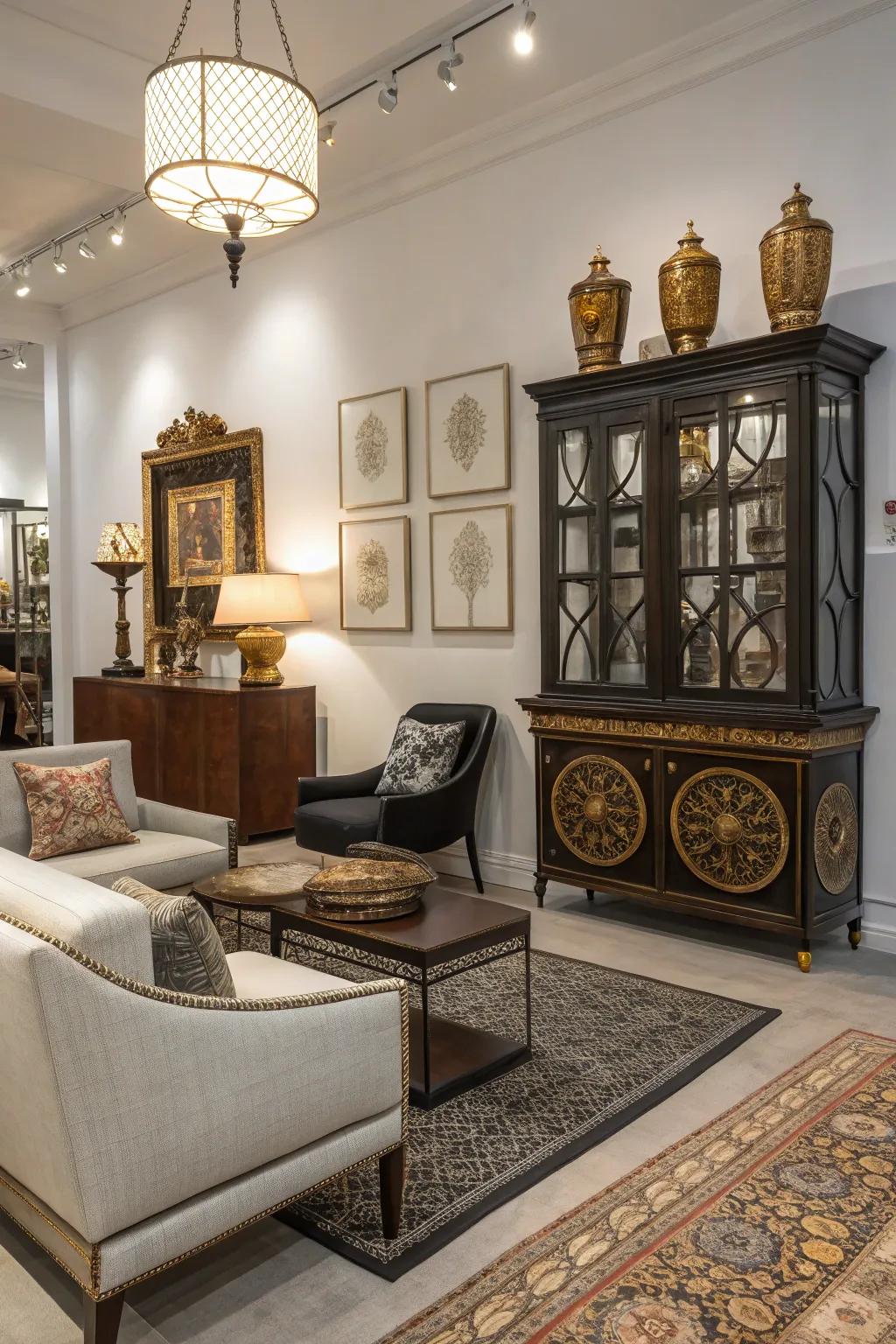 Mixing styles provides a singular and diverse charm.