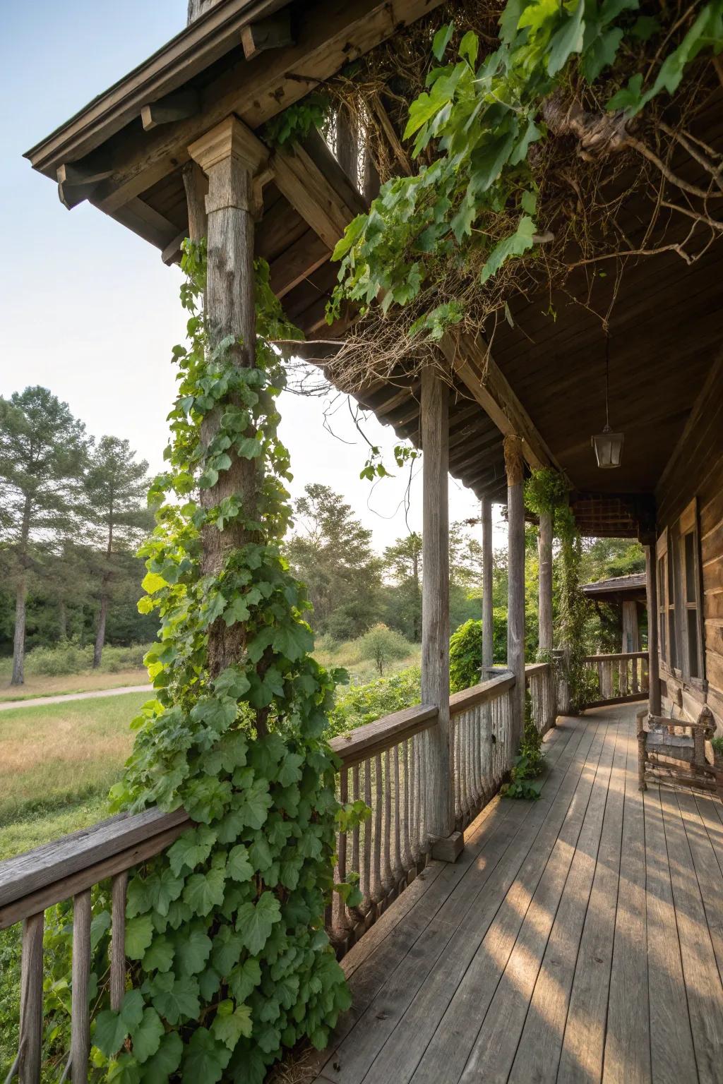 Nature's impact fashions harmony between your porch and its vicinity.