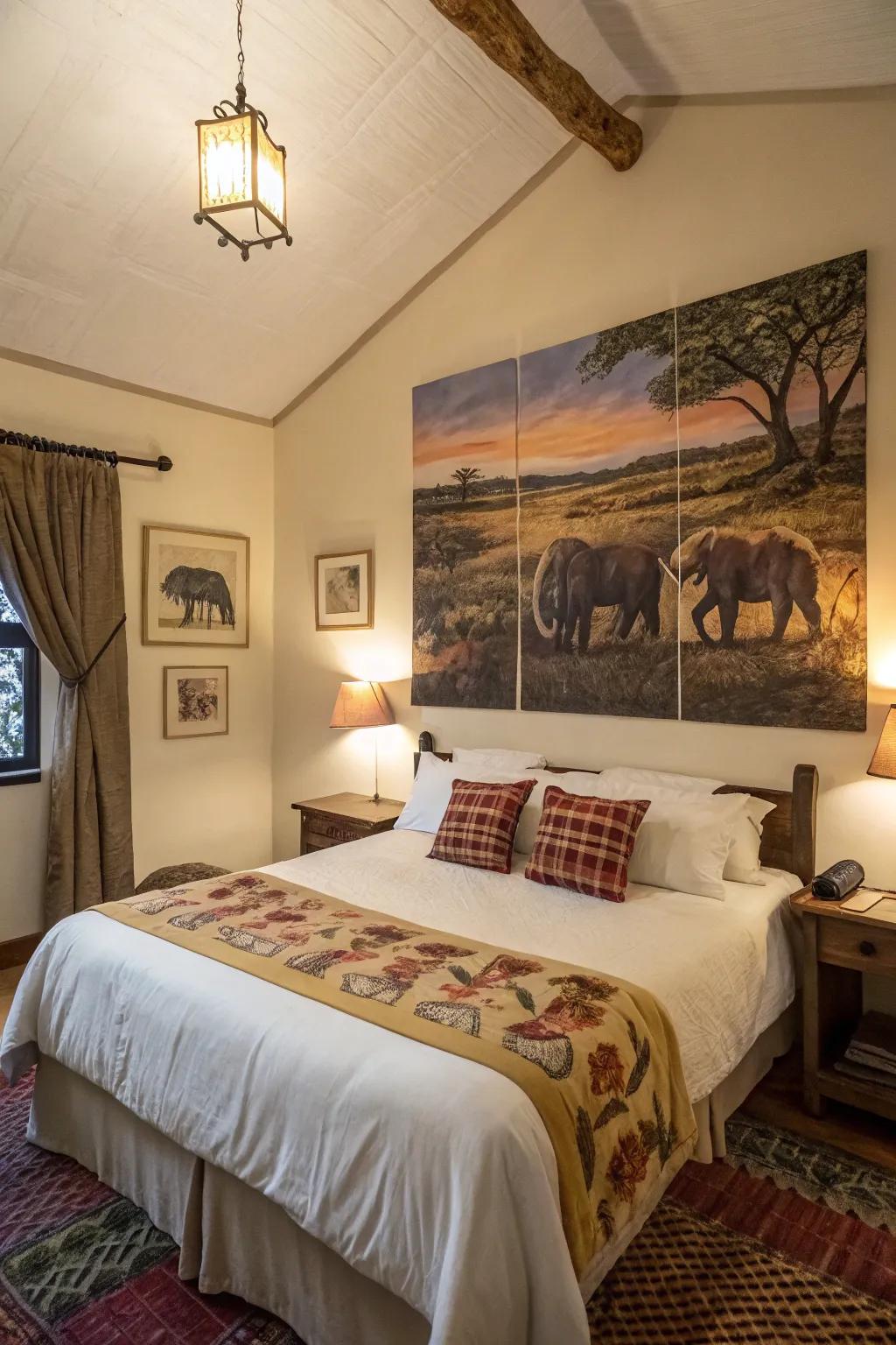 Safari art forms capture the spirit of adventure and exploration.
