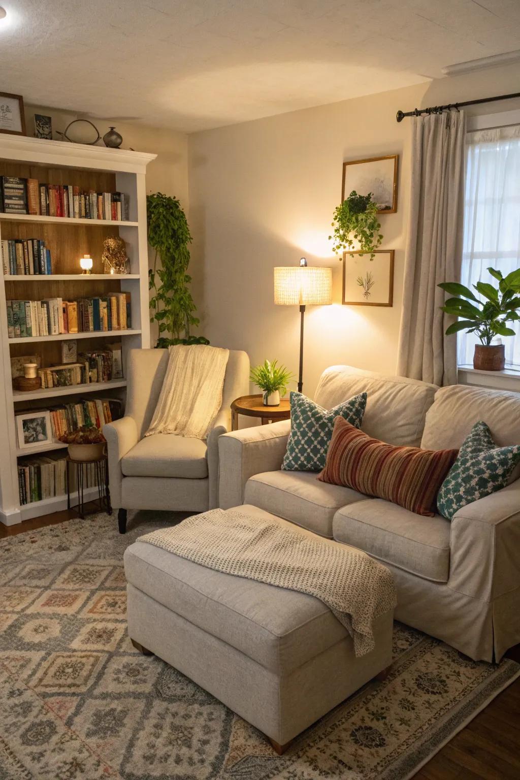 A sectional could become the ideal space for a calm study spot.