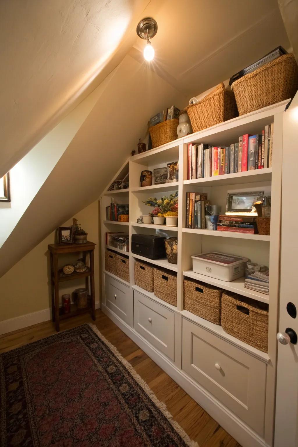 Even the smallest spaces can offer storage potential.