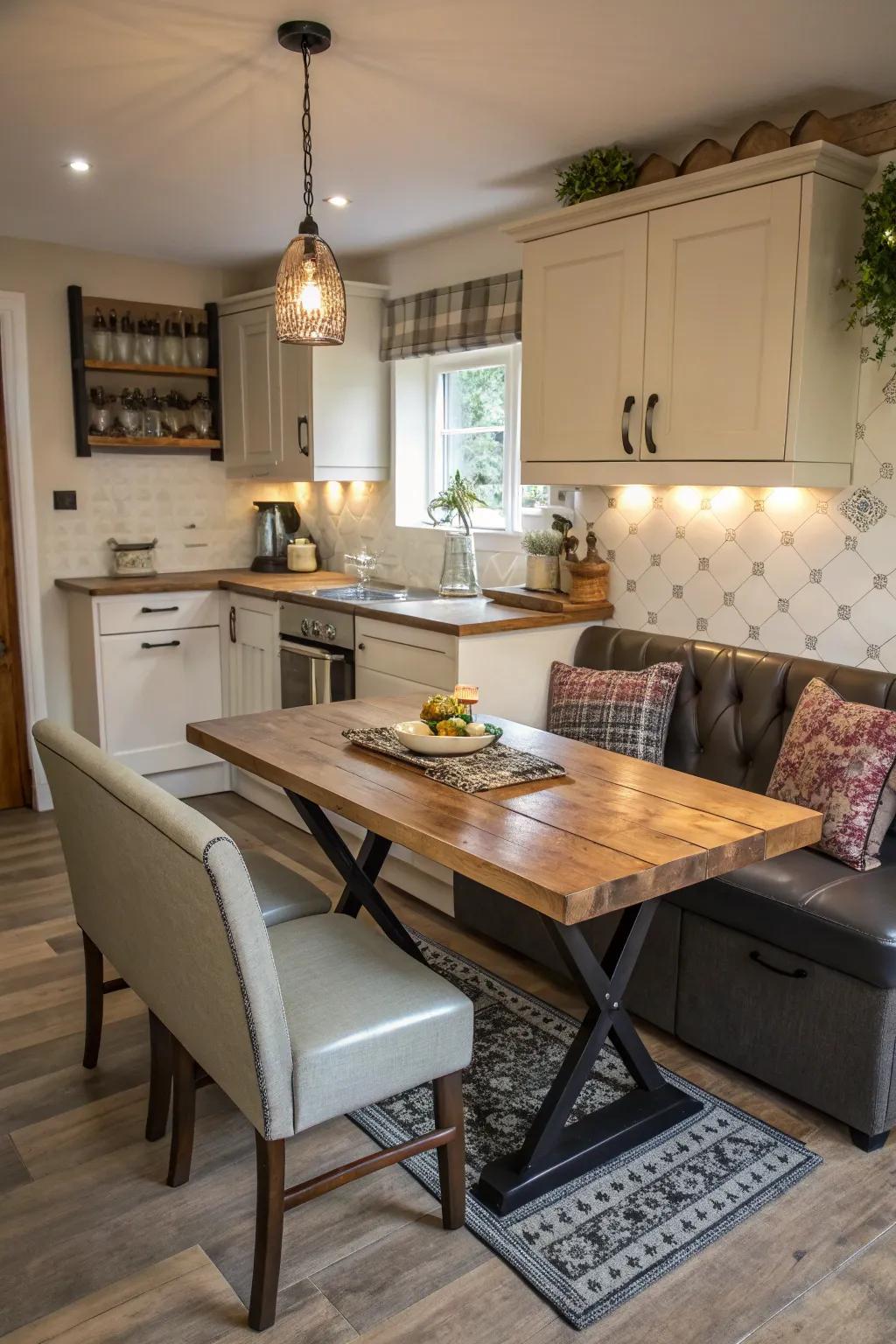 A broadening table adapting to your requirements.