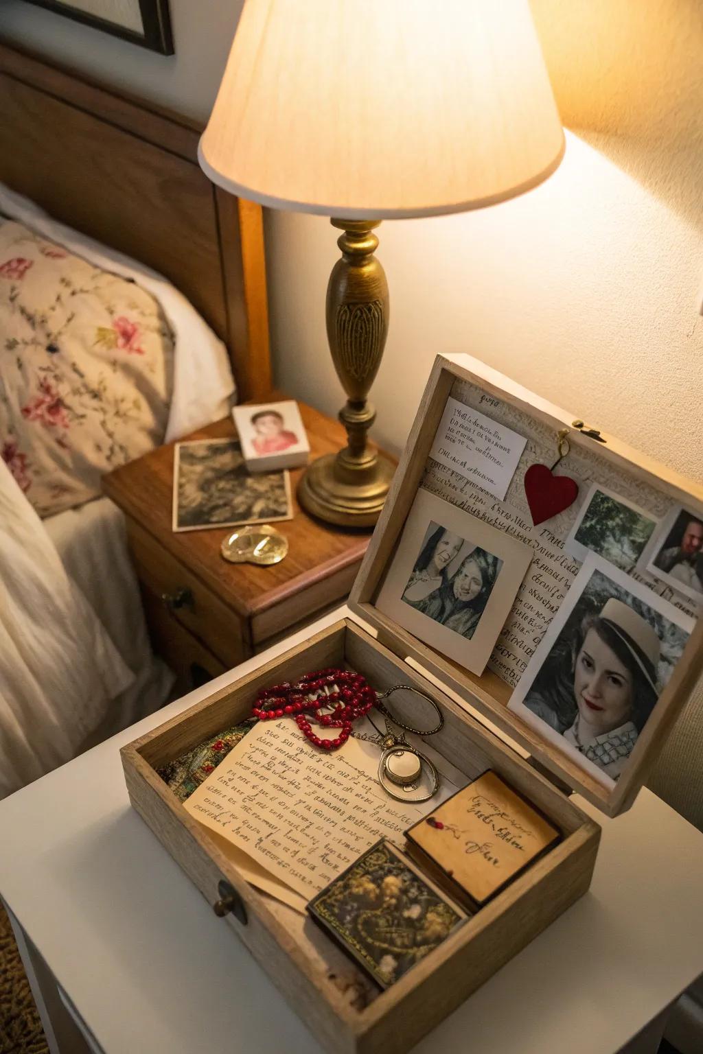 With a romantic shadow box, preserve your sentiments aflame.