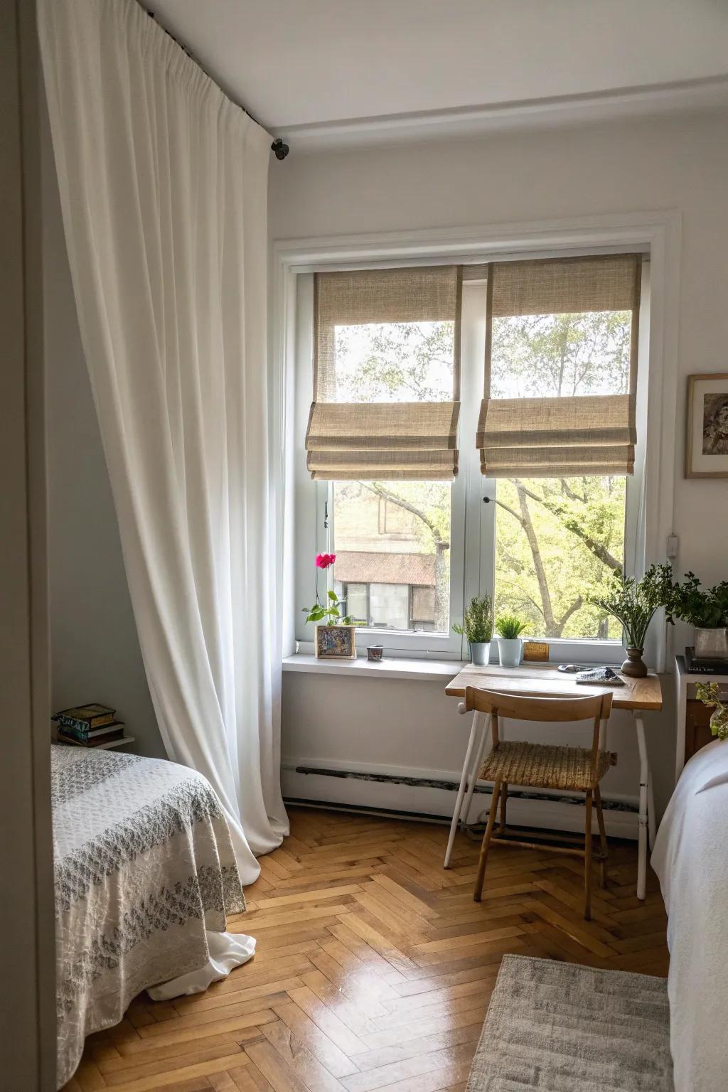 Dual-function window solutions cater to both illumination and confidentiality exigencies.