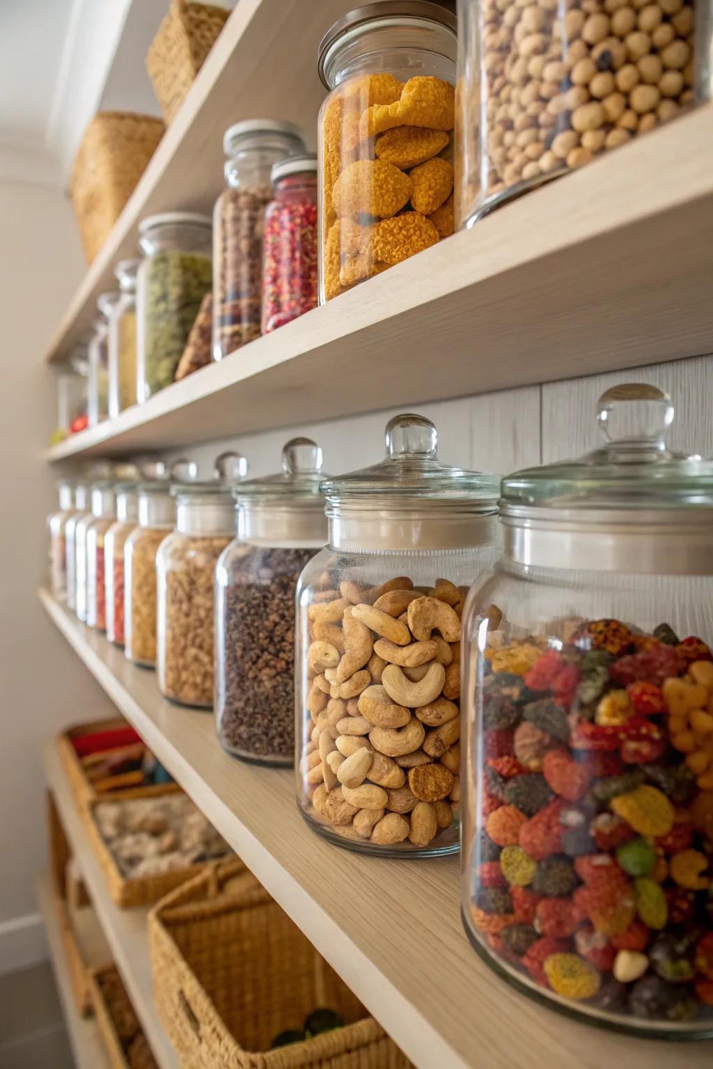 Vitreous jars render a stylish and sustainable snack retention solution.