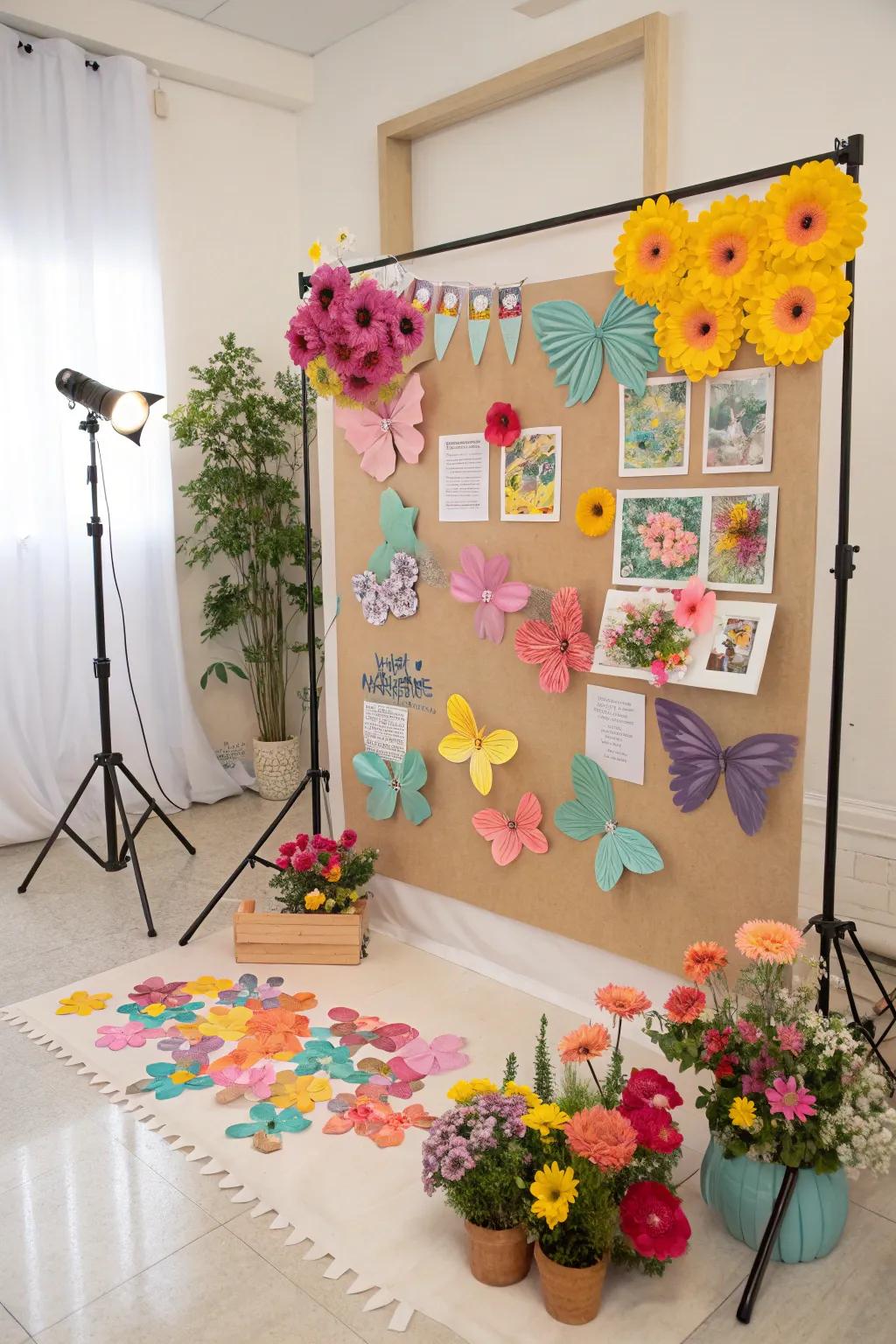Butterflies impart a captivating element to your springtime board.