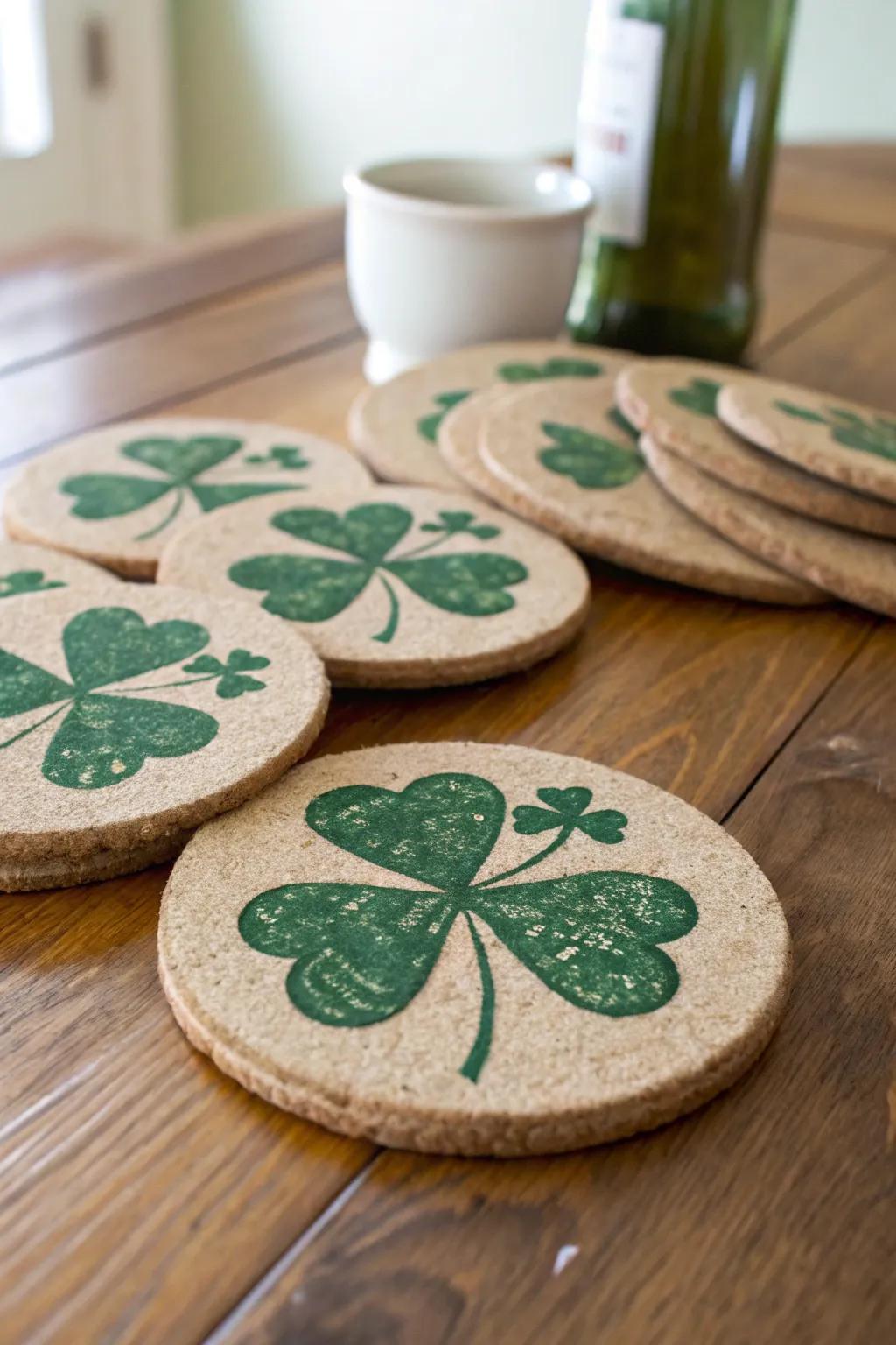 Channel festivity into your libations through shamrock bases.