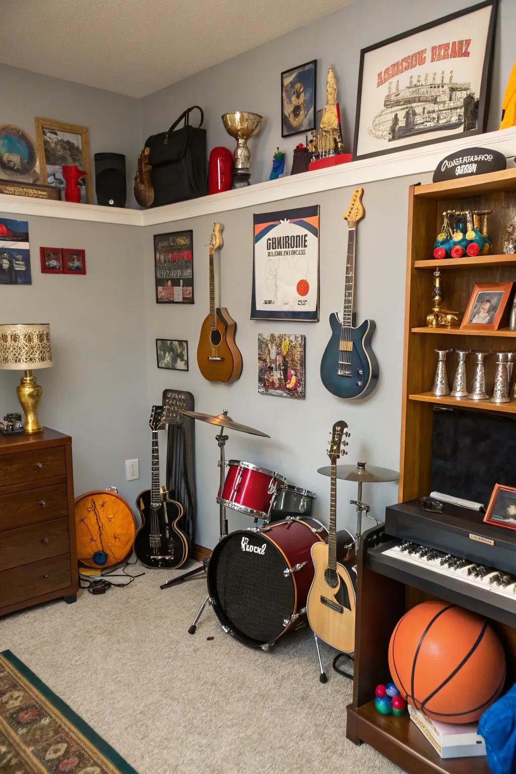 Personal decor reflects the teen's individuality.