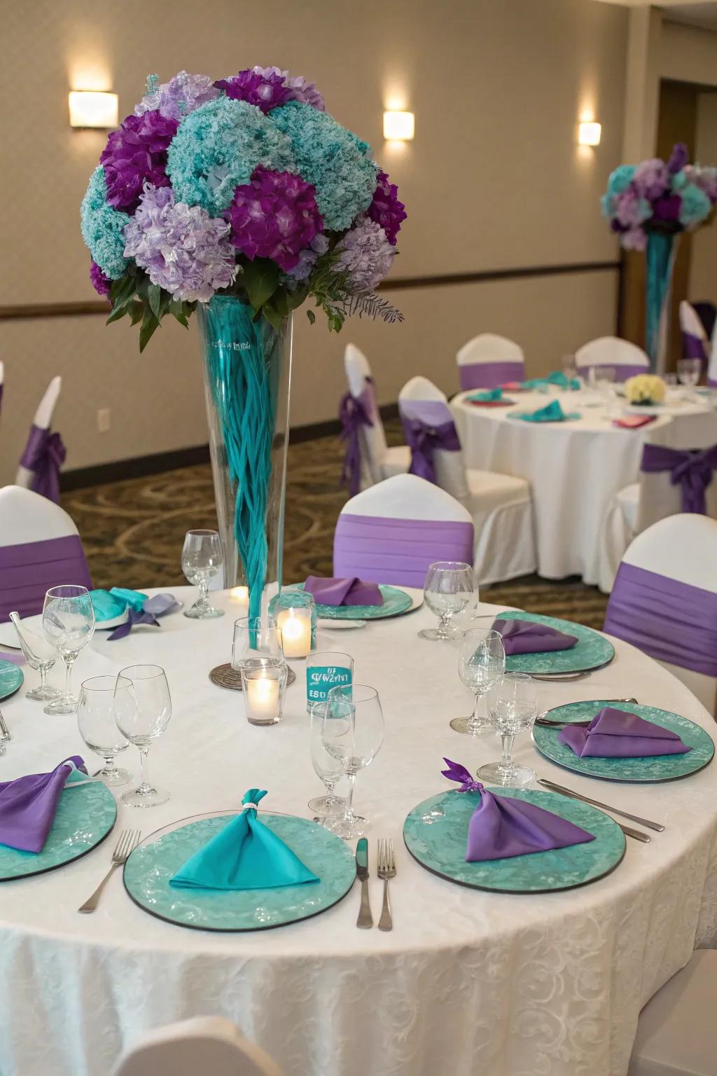 Unconventional colors generate a striking visual impact.