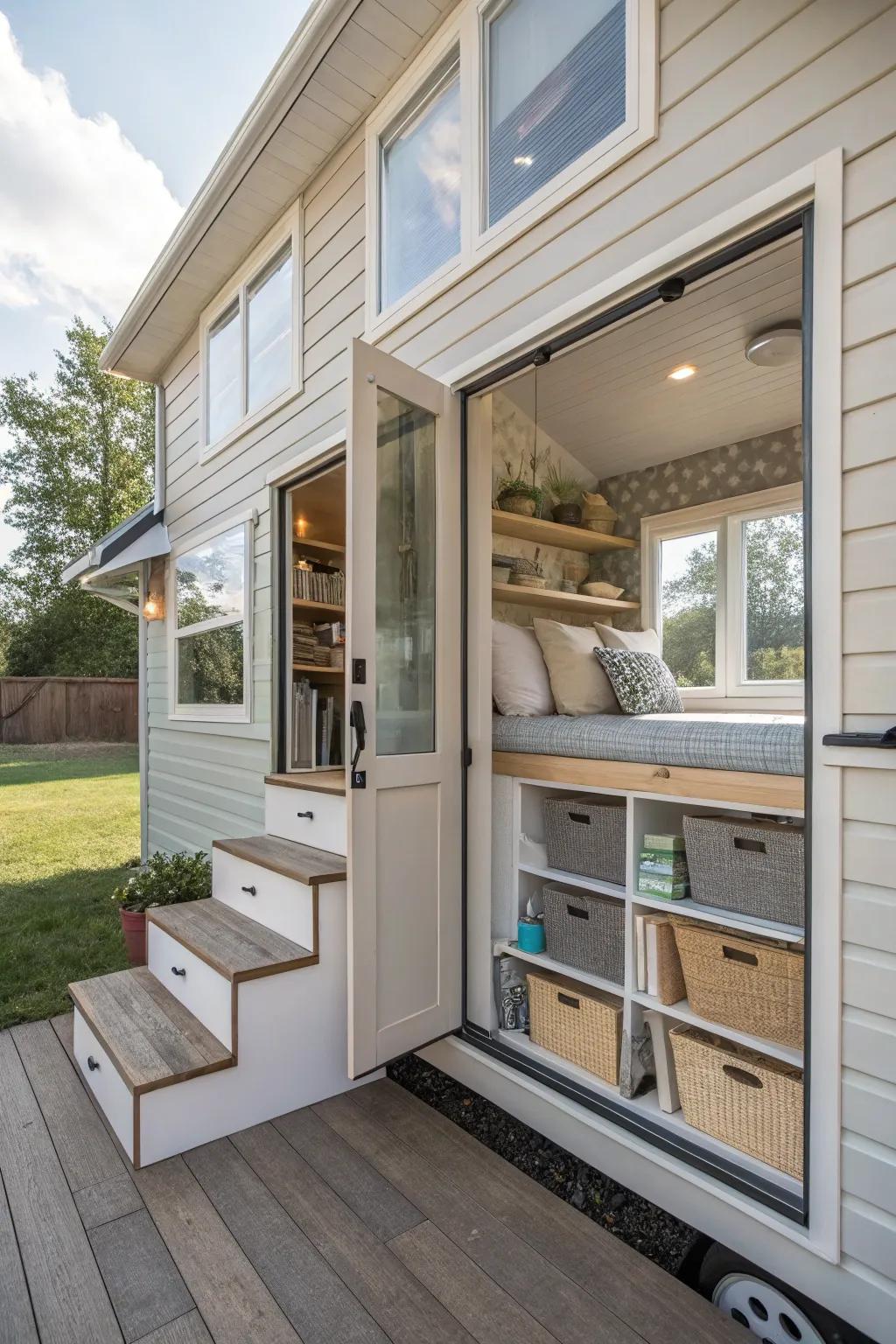 Maximize your area with astute storage.
