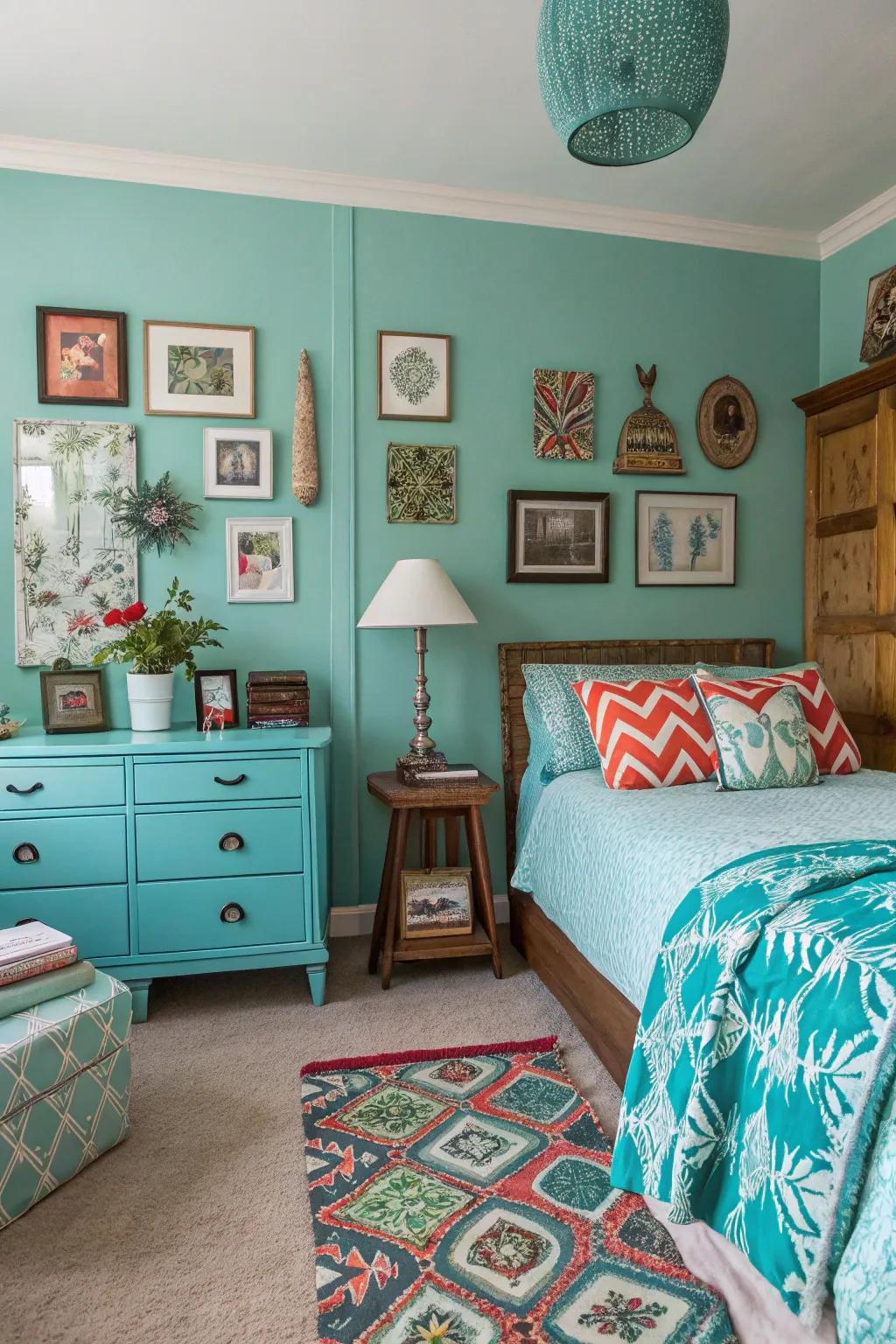 Eclectic design for a inviting space.