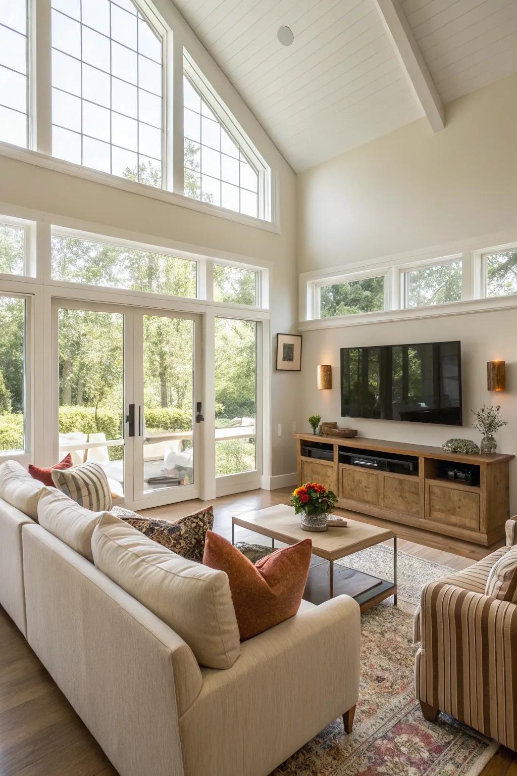 Multi-functional TV walls improve both aesthetics and utility.