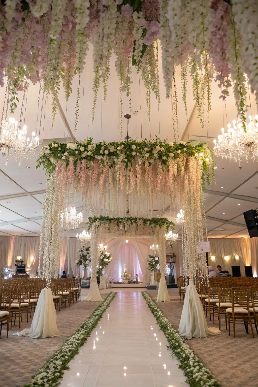 Dangling blooms impart whimsy and enchantment.