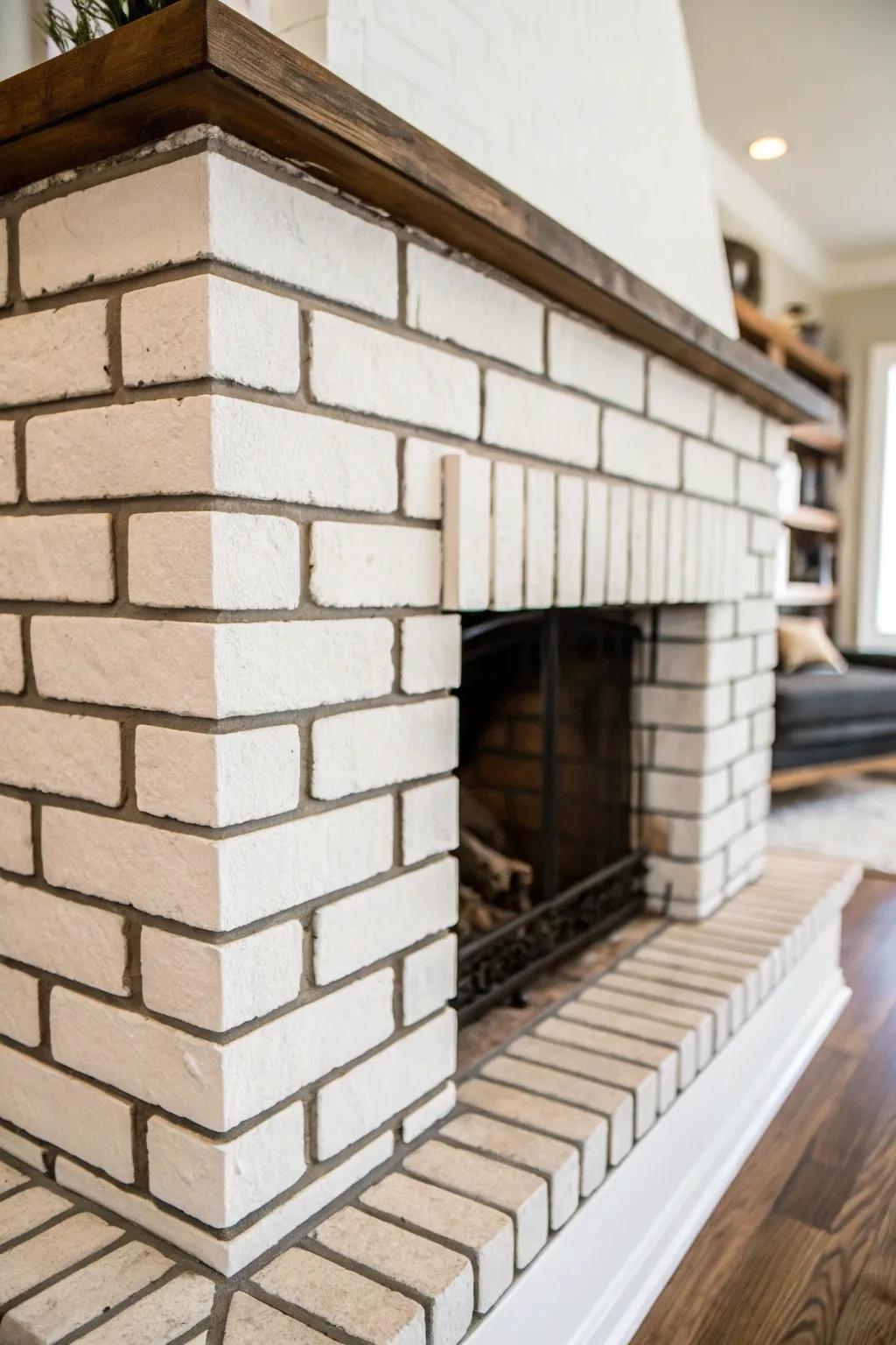 Contrasting sealant emphasizes the brickwork beautifully.