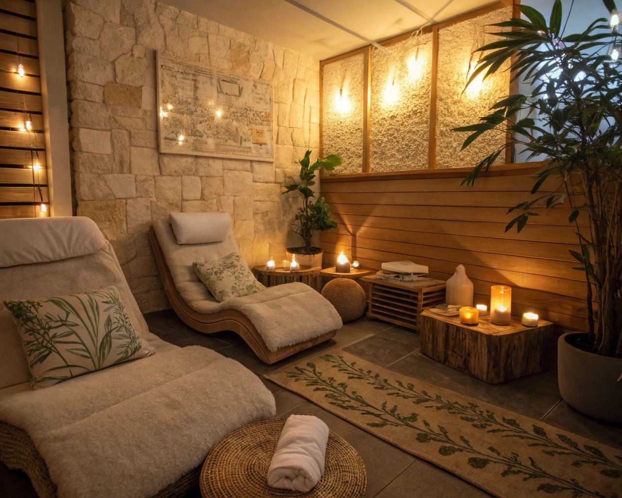 Designated spaces for meditation foster relaxation and mindfulness.