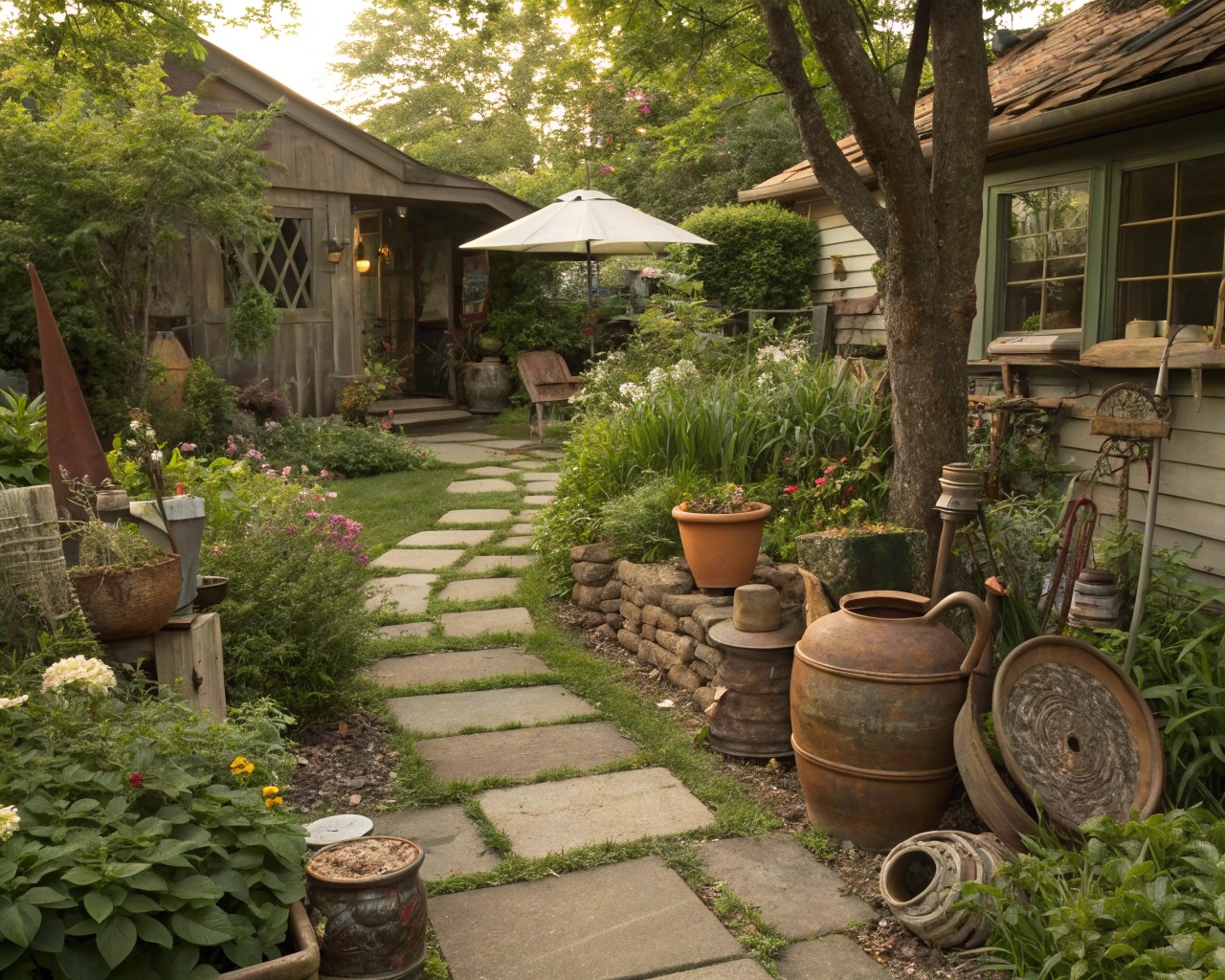 Effective sourcing of found objects can add historical and aesthetic value to your garden spaces.