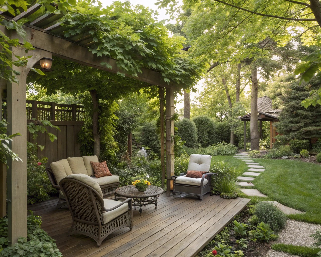 Enhancing outdoor privacy through strategic design elements.
