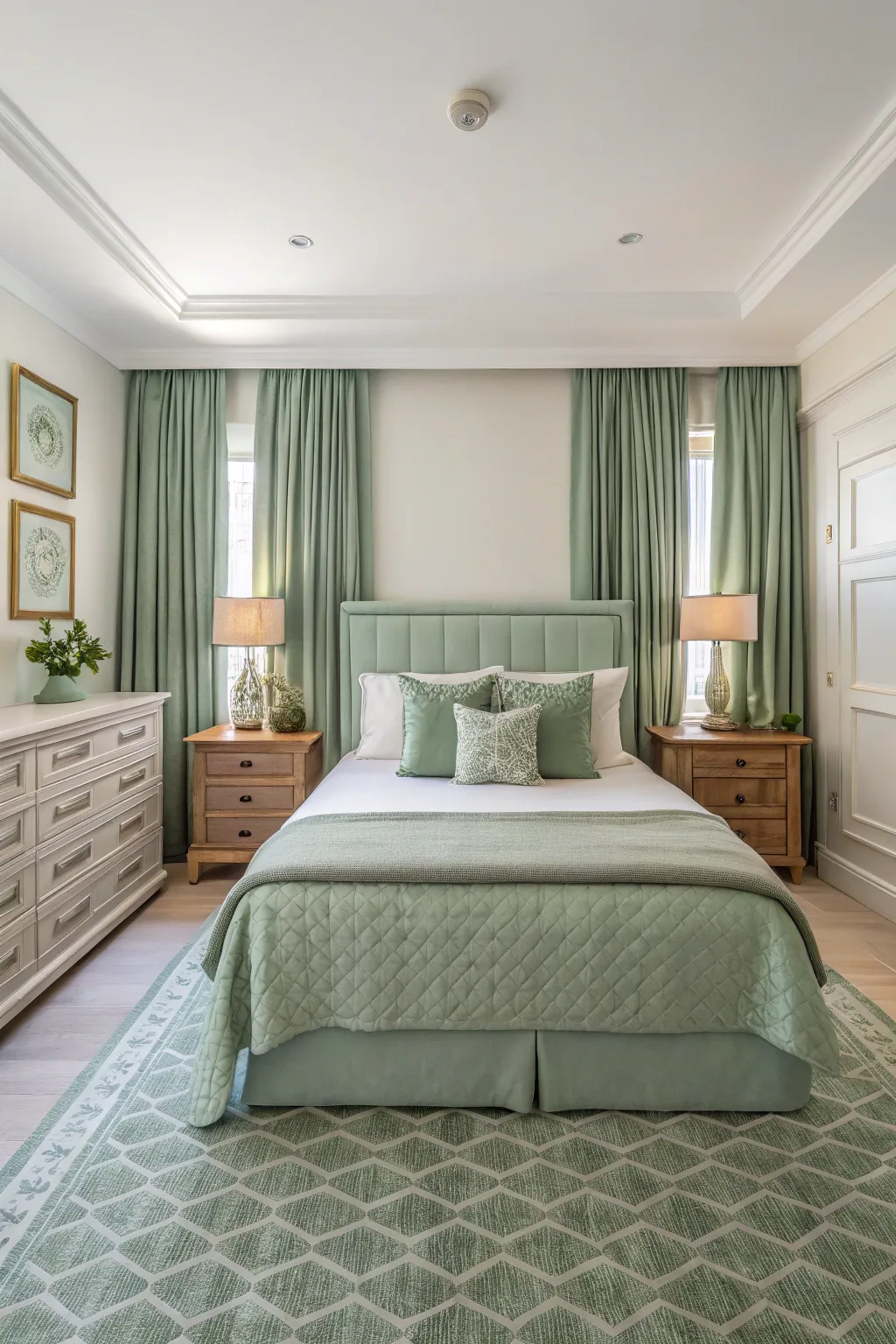 Rustic Bedroom Styles Featuring Green Hues
