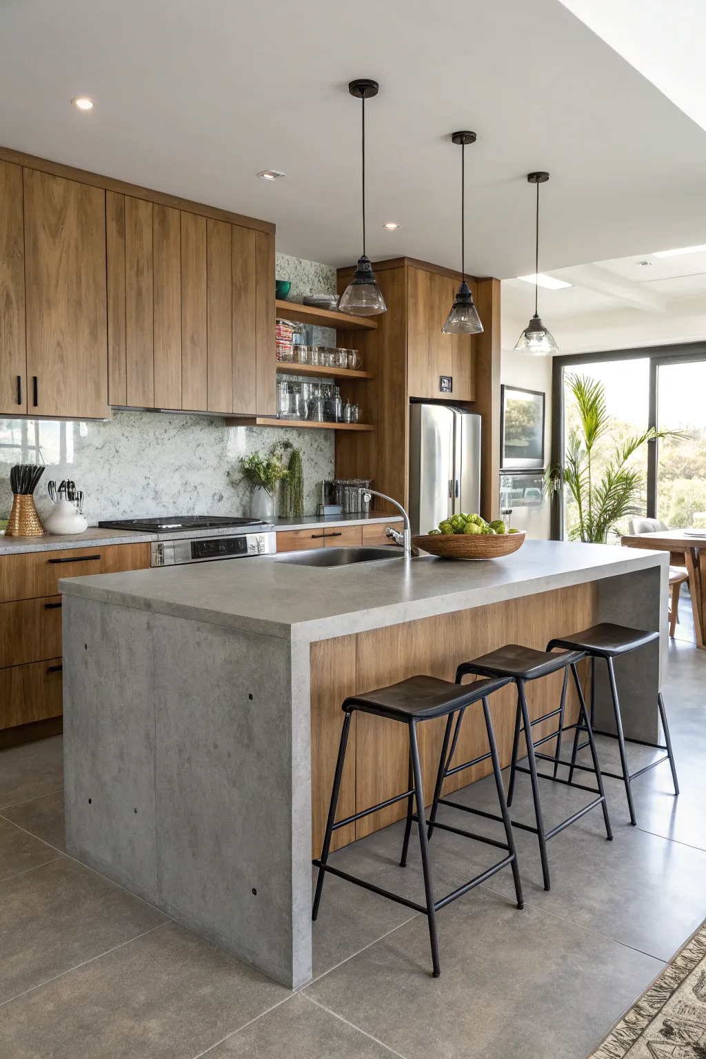 Sleek Concrete Surfaces: Perfect for Modern Kitchens