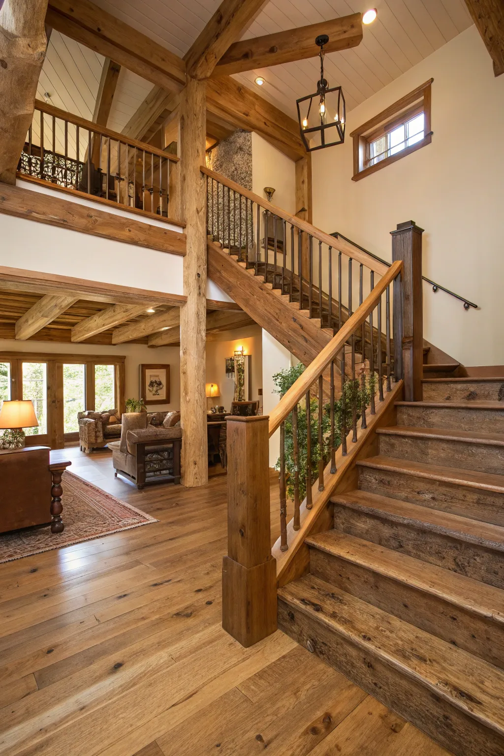 Inspirational Rustic Stair Railing Concepts