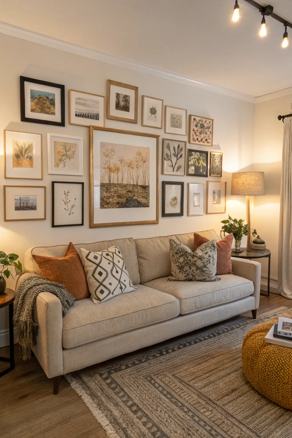 How to Create an Eye-Catching Display Above Your Sofa