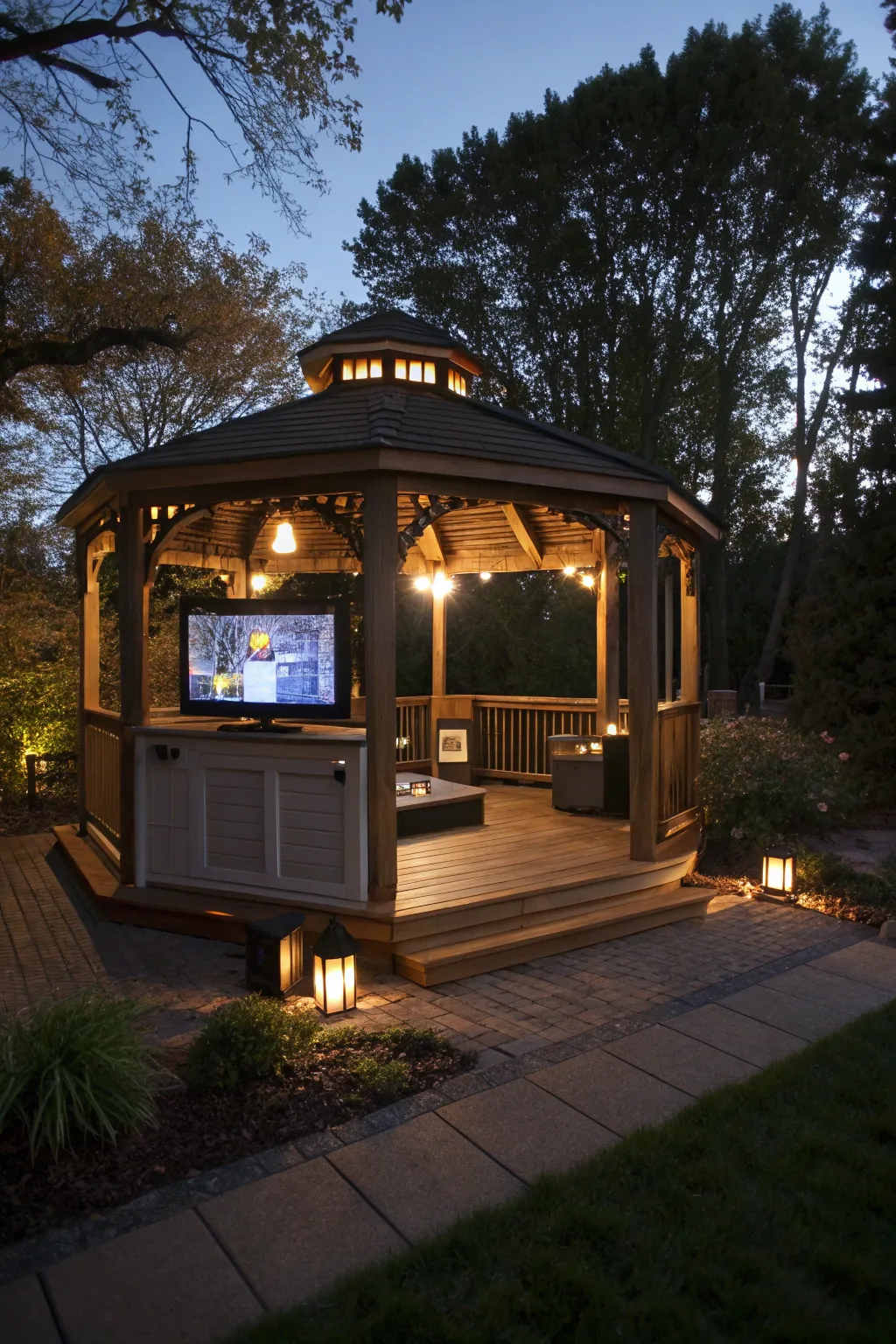 Creative Mounting Options for TVs in Gazebos